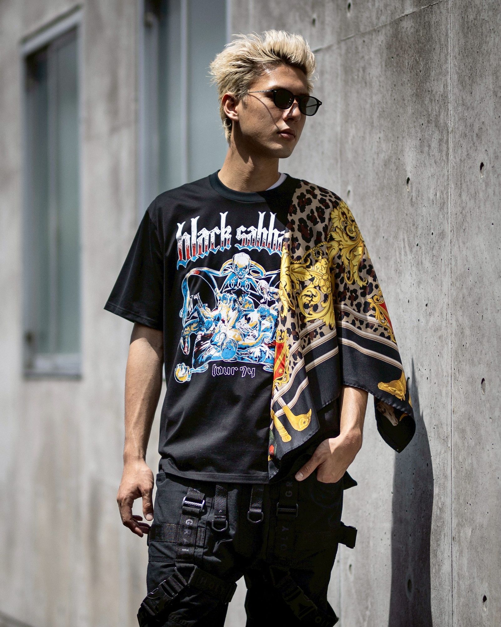 ジュンヤワタナベマン シルクスカーフTシャツ スタイル！ | 6703