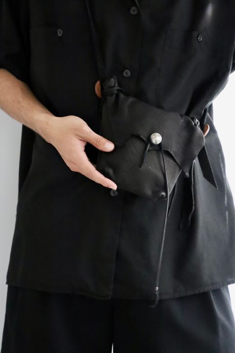 YOKE GARMENTDYED COTTON SILK TWILL OPEN COLLAR SHIRT 新作発売！