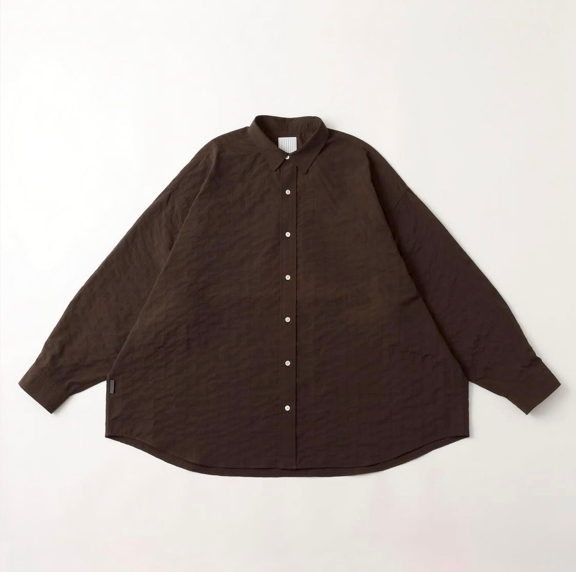 S.F.C 25FW エスエフシー SFC NYLON STITCHED SHIRTS (SFCFW25S01)D Brown☆10月25日(土)発売！