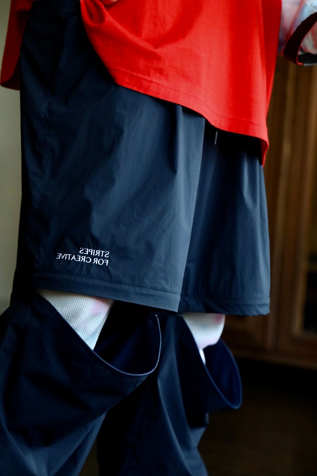 S.F.C SUPER WIDE DETACHABLE PANTS"NAVY"スタイル