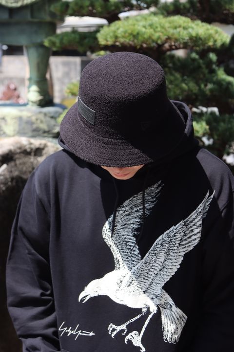 Yohji Yamamoto×New Era CROW PRINT SWEAT PULLOVER HOODIE style.2022.4.12.