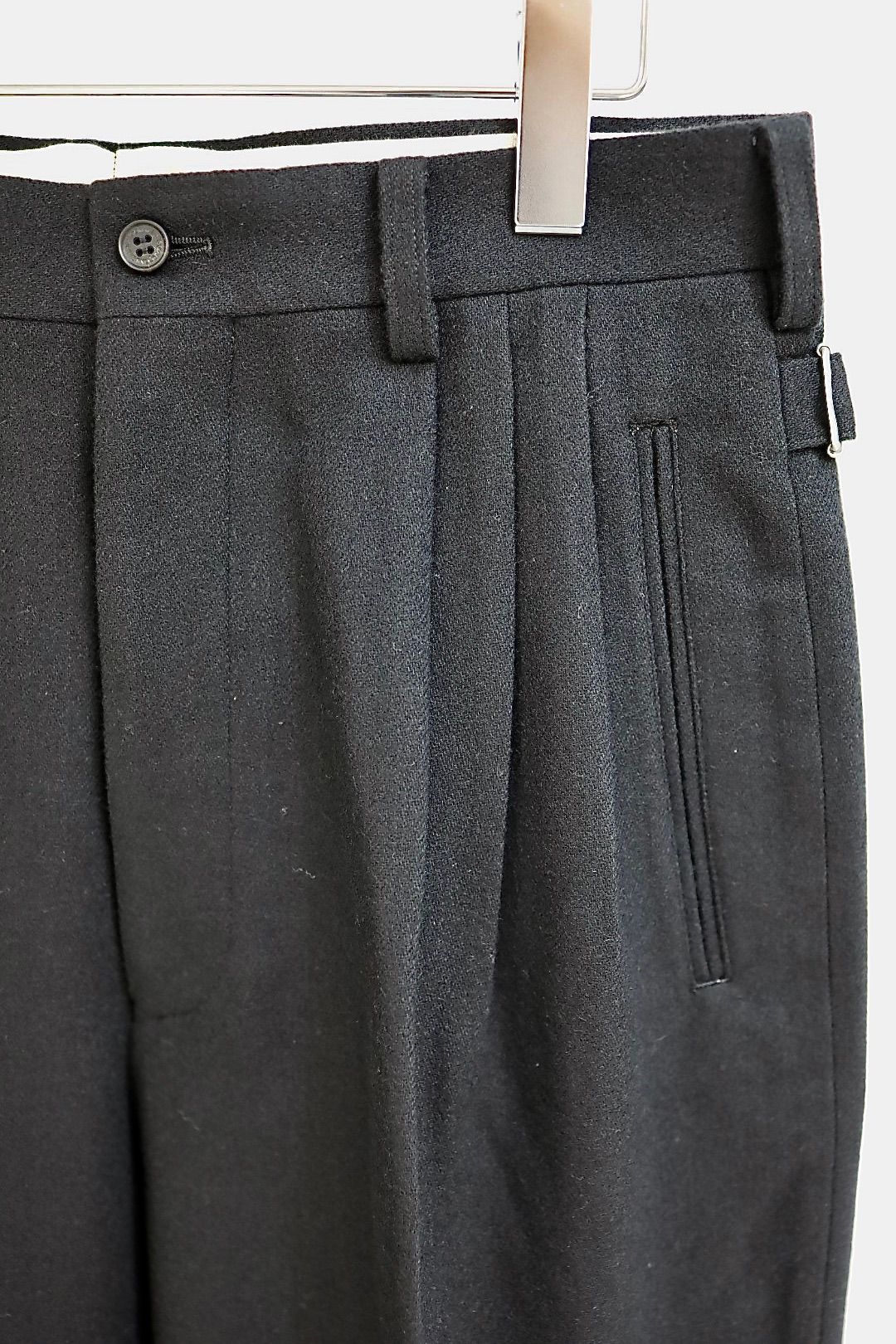 コムデギャルソンオム25FW ウールフラノパンツ(HP-P035-051)BLACK☆11月1日(土)発売!