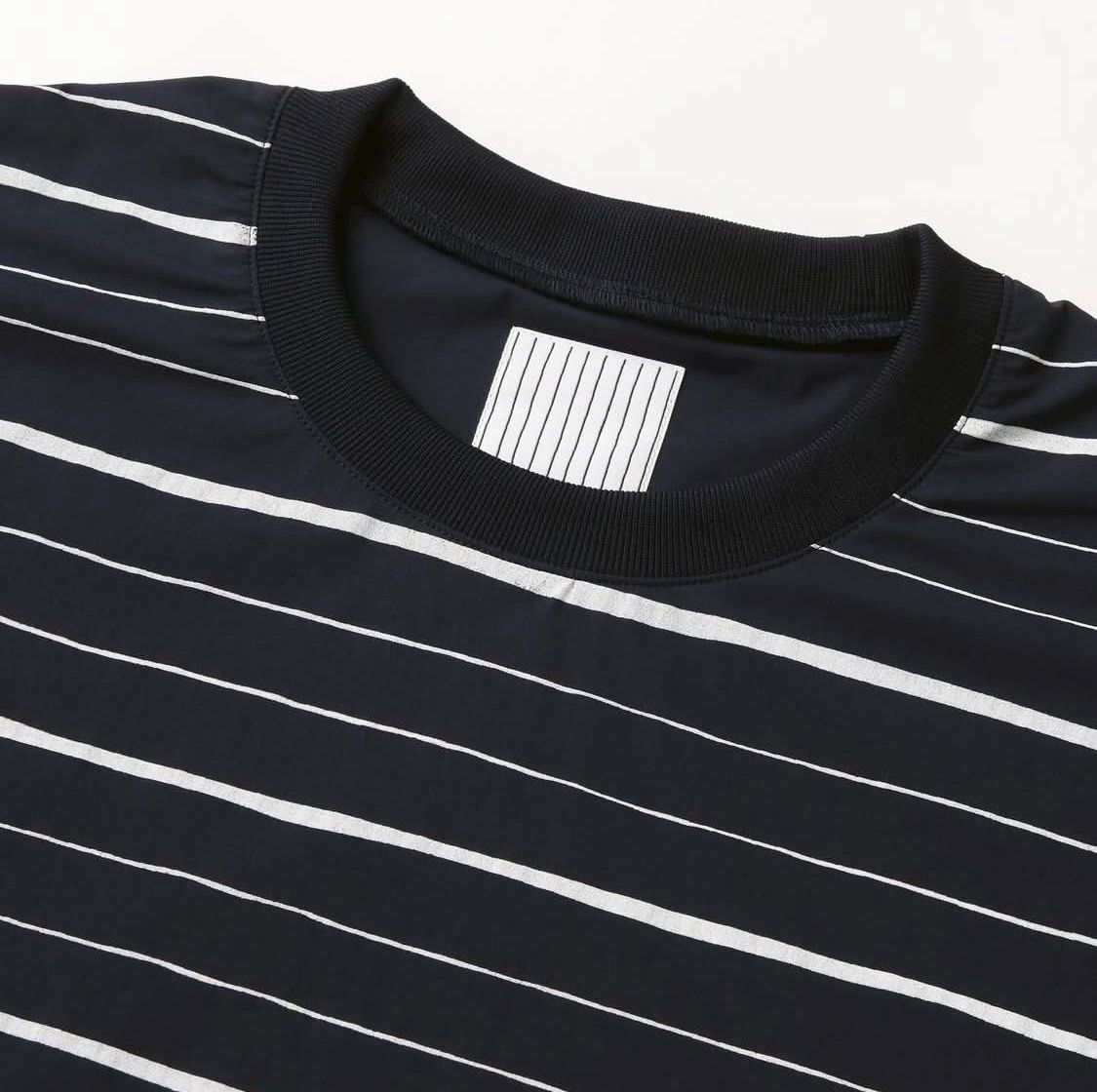 S.F.C 25FW エスエフシー SUPER BIG MIX STRIPE LS NYLON TEE (SFCFW25CS011)Navy☆10月25日(土)発売！