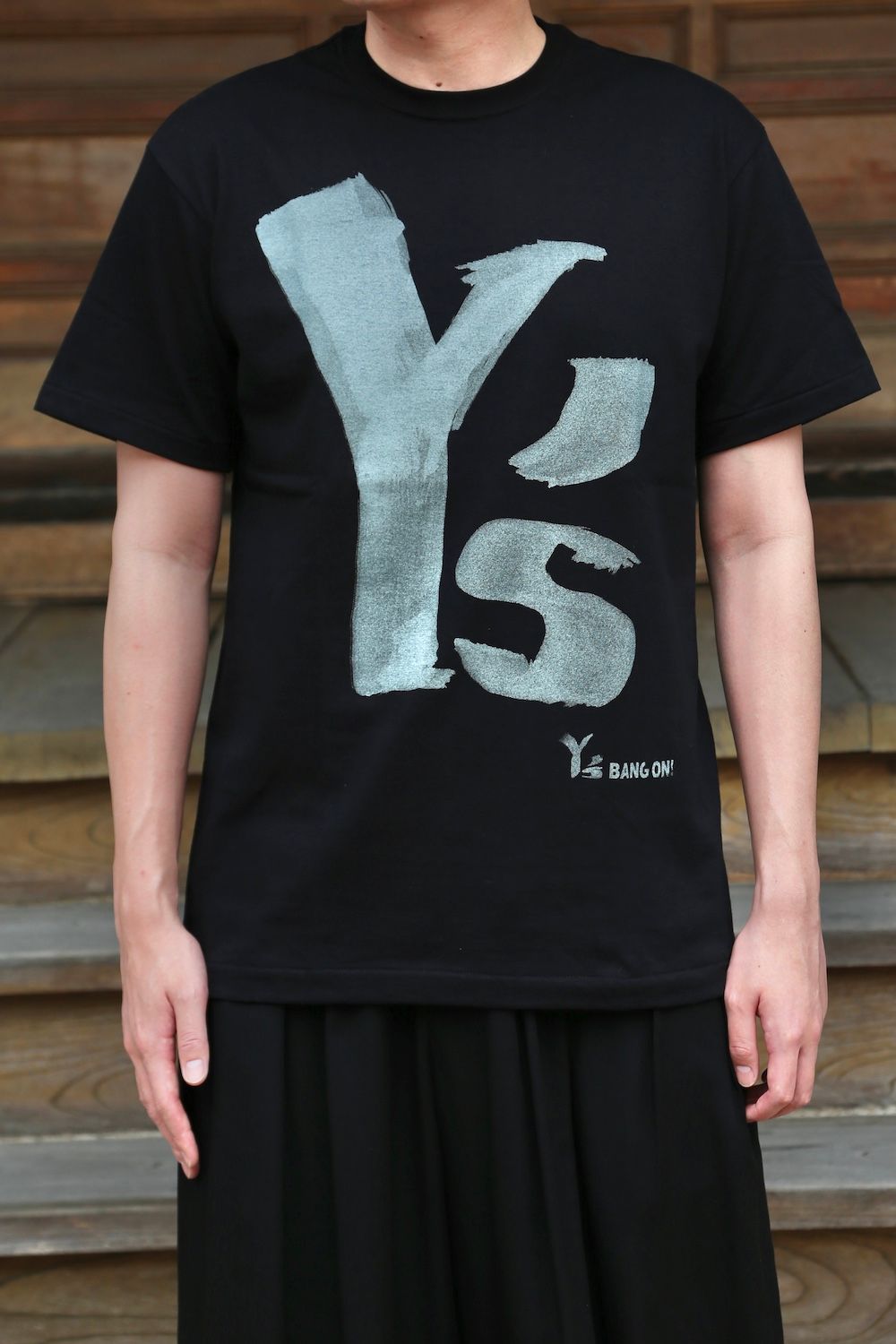 Y's BANG ON! Y'sロゴプリントTシャツ(YA-T32-052-3-02) style.2021.6