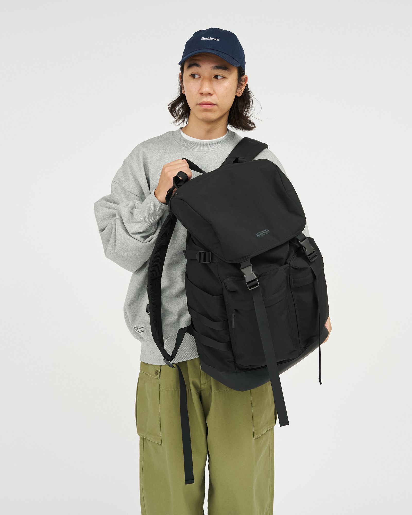 フレッシュサービス EXPEDITION BACKPACK(FSP253-90066)BLACK