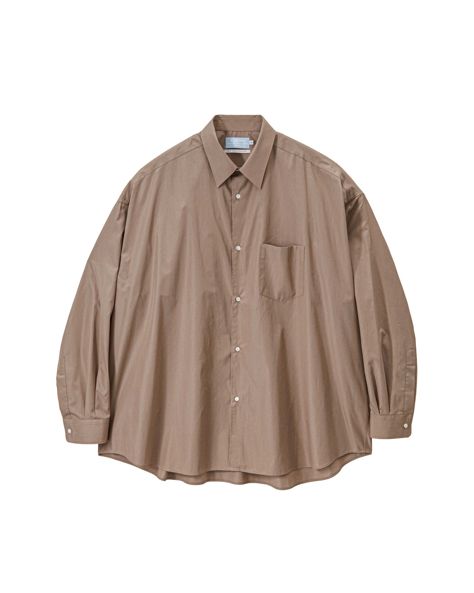 グラフペーパー 26SS ALUMO for GP L/S Oversized Regular Collar Shirt(GM261-50222)TAUPE☆1月31日(土)発売！
