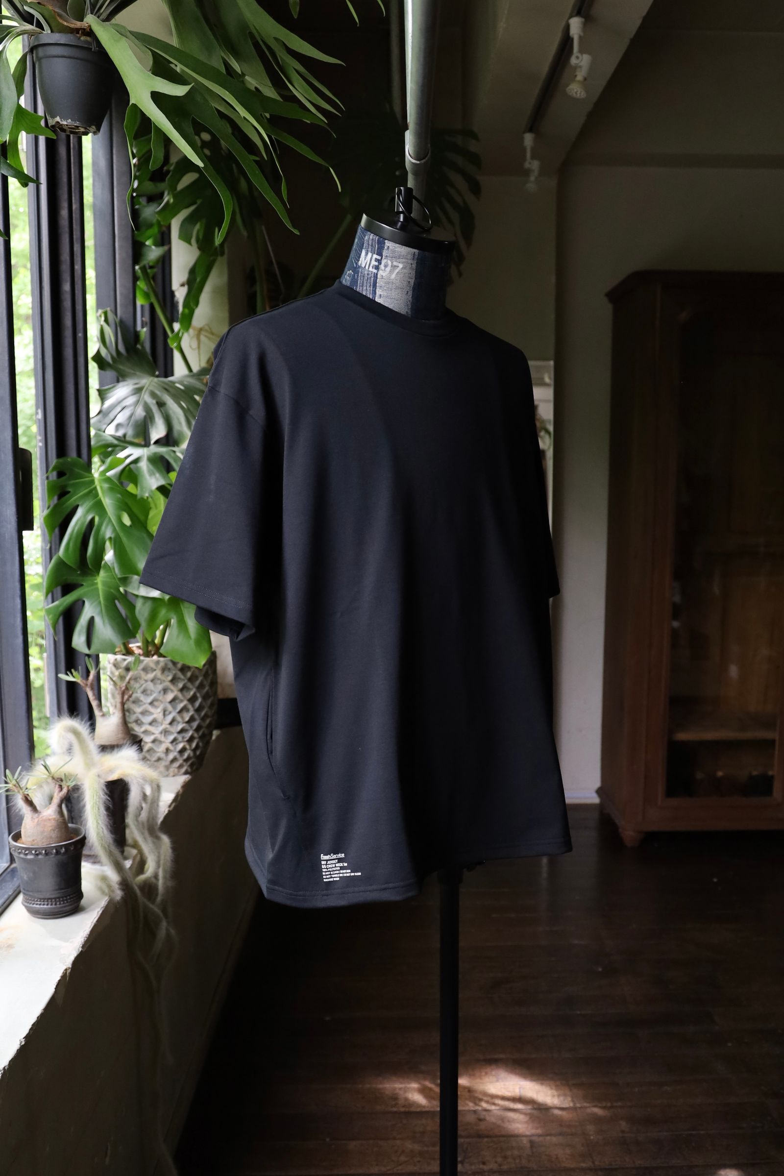 フレッシュサービス DRY JERSEY S/S CREW NECK TEE(FSC253-70083B)BLACK★7月26日(土)発売！