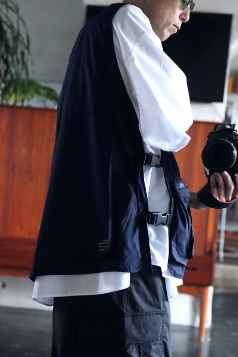 FreshService 22SS TYPEWRITER TACTICAL VEST"NAVY"style.2022.3.12.
