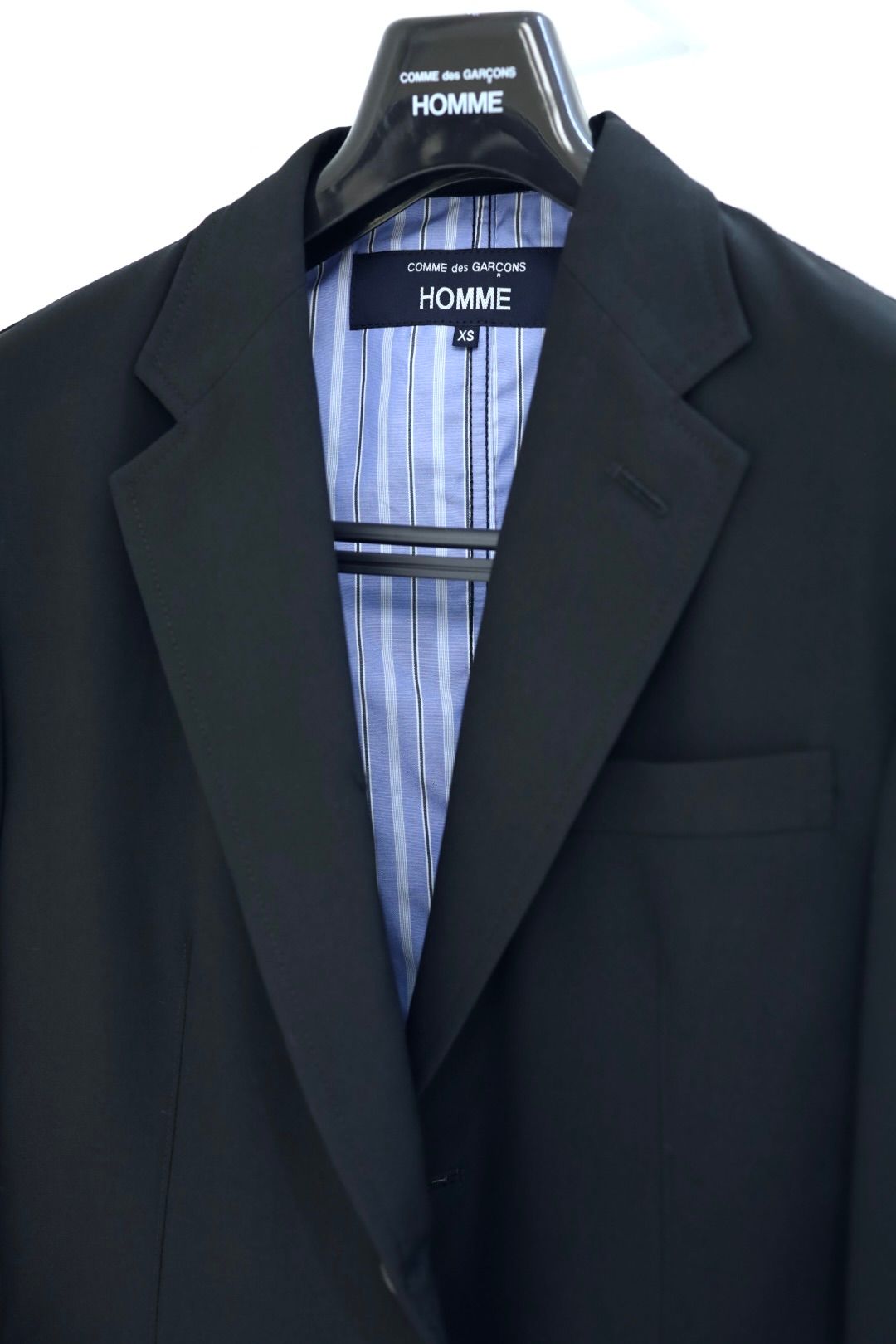 コムデギャルソンオム26SS ウールポプリン2Bジャケット(HQ-J101-051)BLACK☆2月6日(金)発売！