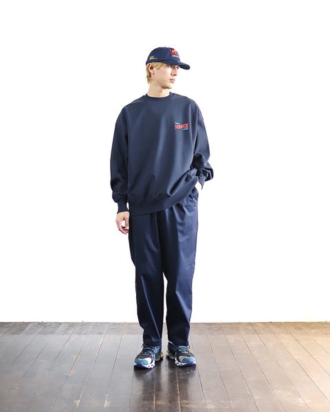 FreshService 24SS CORPORATE PRINTED CREW NECK SWEAT"All Day All Night" style 2024.3.8