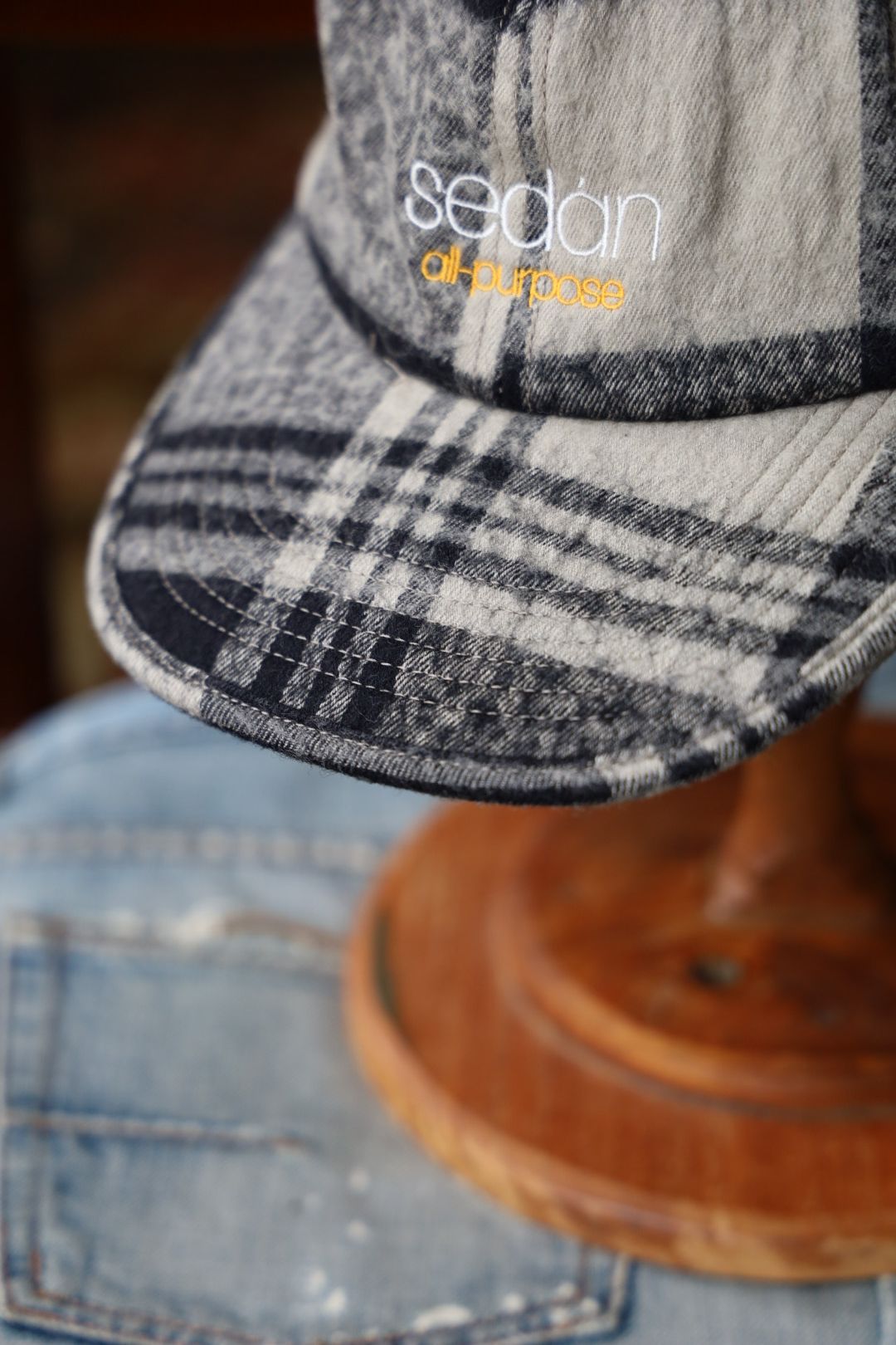 セダンオールパーパス FW25 Classic Logo C/W Plaid Cap(SD25F-CP04)Khaki☆10月4日(土)発売！