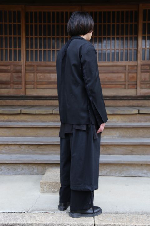 Yohji Yamamoto pour Homme 2020AW 新作 M-3BS 重ねST止レイヤードジャケット(HR-J10-802)style.2020.11.23.