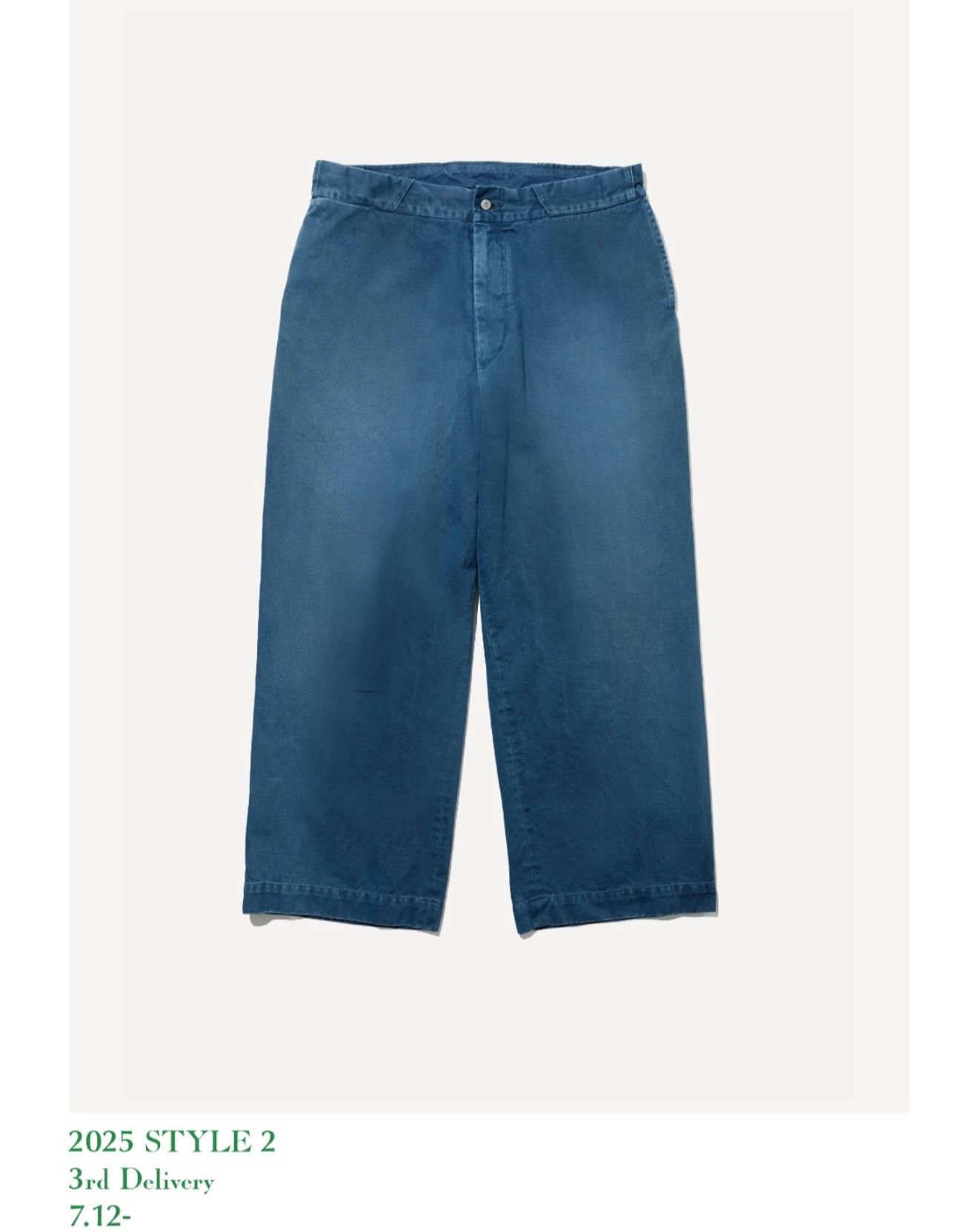 J*0様 アプレッセ　デニム　3 A．PRESSE(アプレッセ) 25AWNo．22 Washed Wide Denim Pants