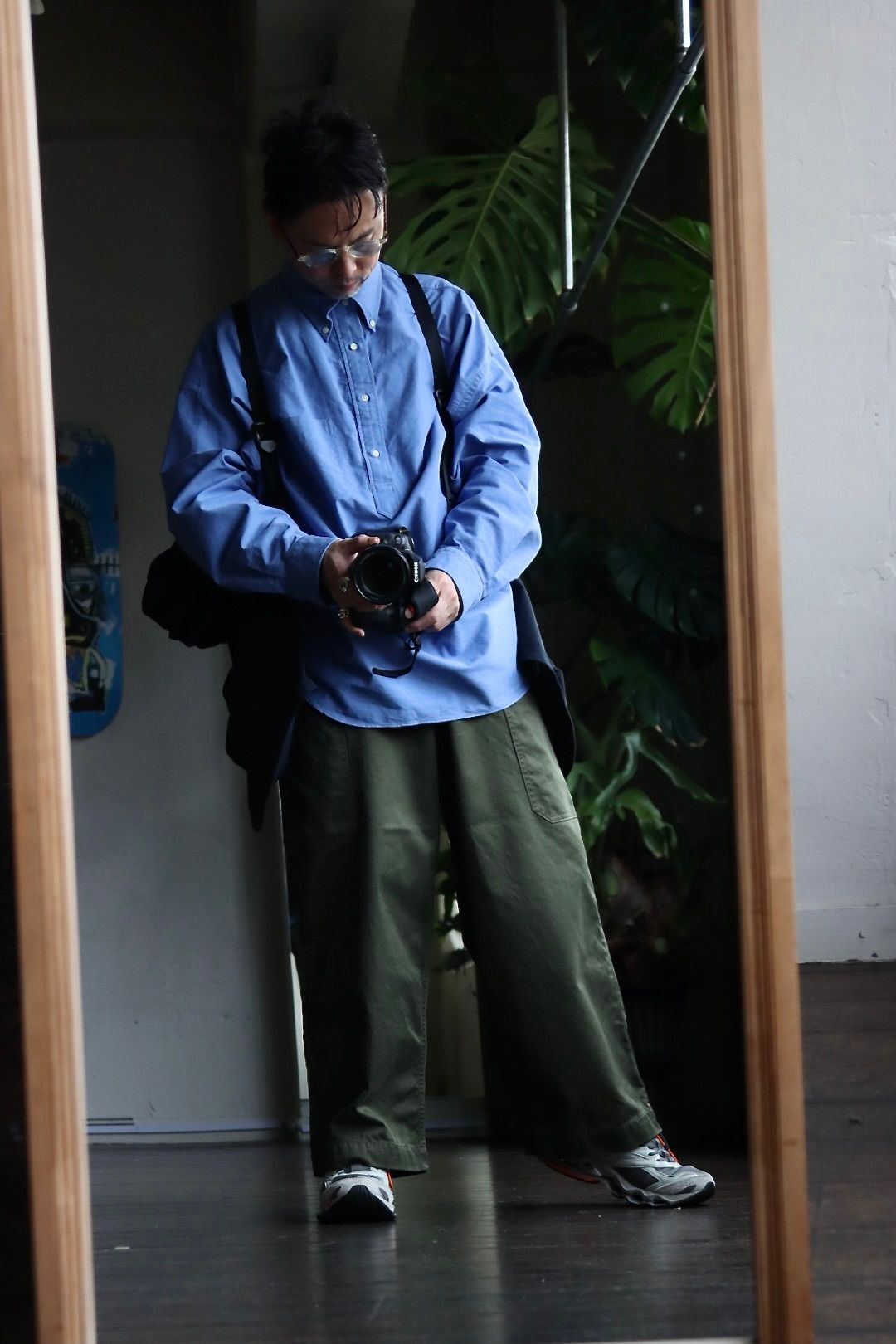 Graphpaper Oxford Oversized B.D Pullover Shirtスタイル