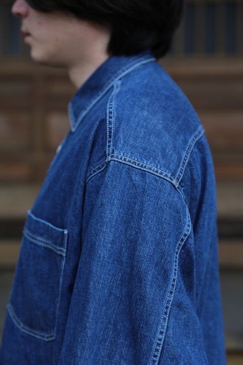 Graphpaper Denime Regular Collar Shirt style.2021.2.20.