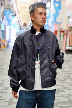 【先行予約開始！】アイジュンヤワタナベマン 26SS New Manual Wネーム ナイロンツイル転写プリントジャケット(WQ-J905-100)DARK NAVY☆5月15日(金)発売！