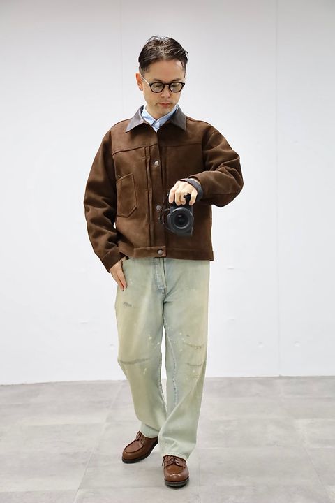 A.PRESSE 2026 STYLE1 Vintage Suede Leather 1st Type Jacketスタイル