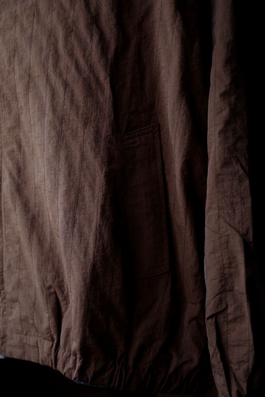 S.F.C 25FW エスエフシー STITCHED NYLON SWING TOP(SFCFW25J04)D.Brown☆9月20日(土)発売！