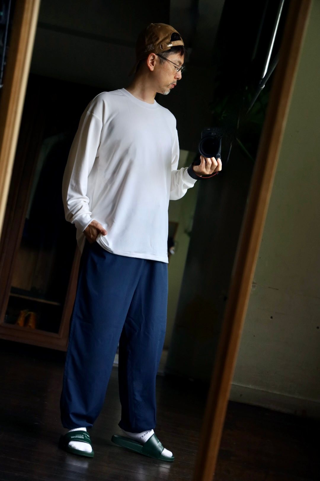 フレッシュサービス 2-PACK TECH SMOOTH L/S CREW NECK(WHITE)