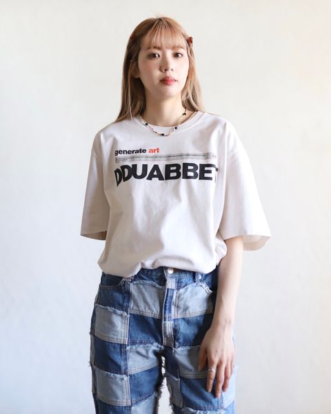 doublet 新作AI-GENERATED "DOUBLET" LOGO T-SHIRT style.2024.2.16