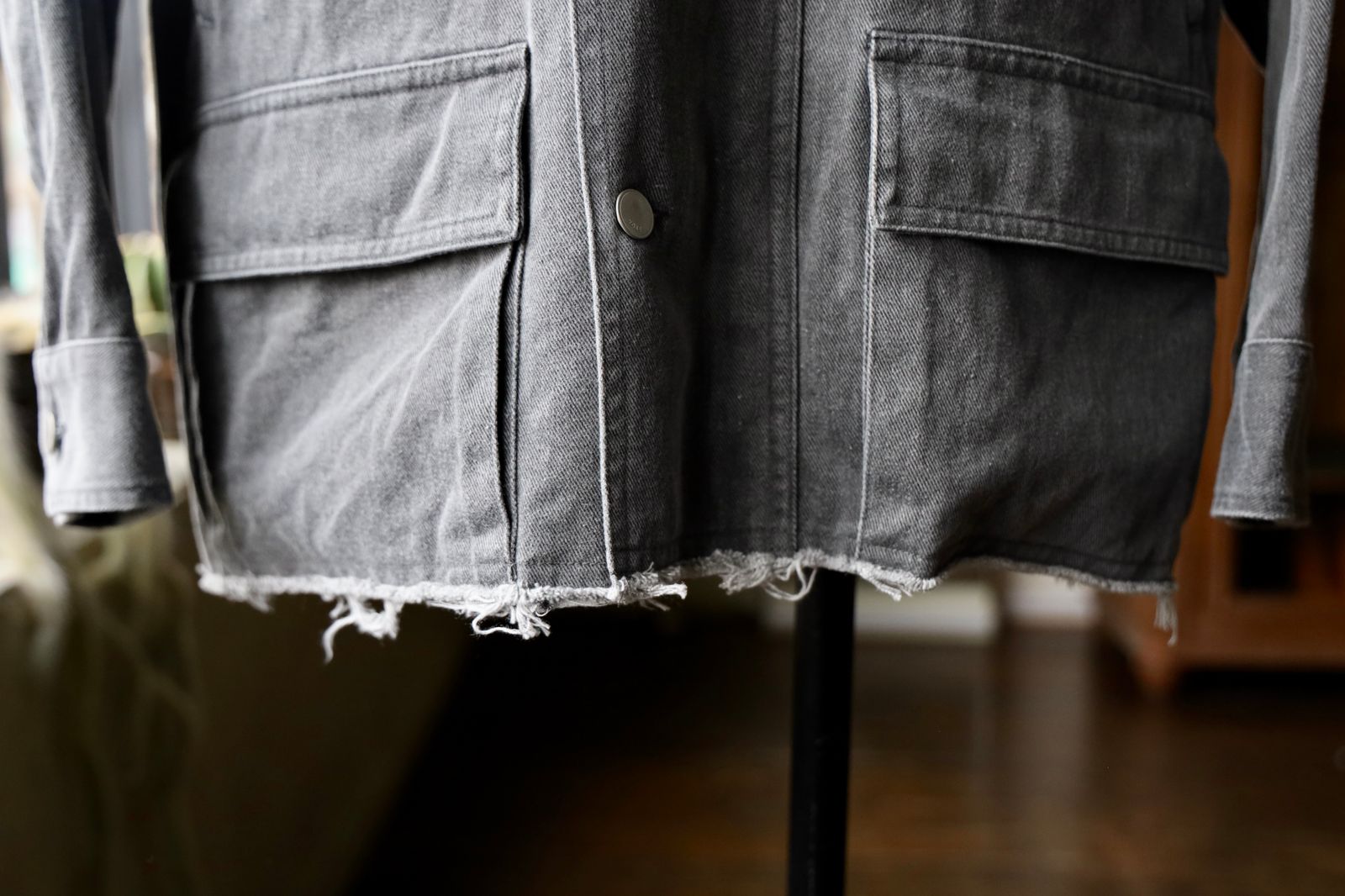 ヨーク25SS カバーオールCOTTON CUT-OFF COVERALL JACKET(YK25SS0925B)GRAY