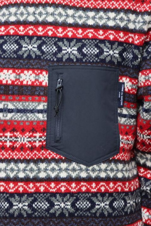 COMME des GARCONS HOMME ノルディックフェアアイル柄ニット(HH-N001) style.2021.11.6.