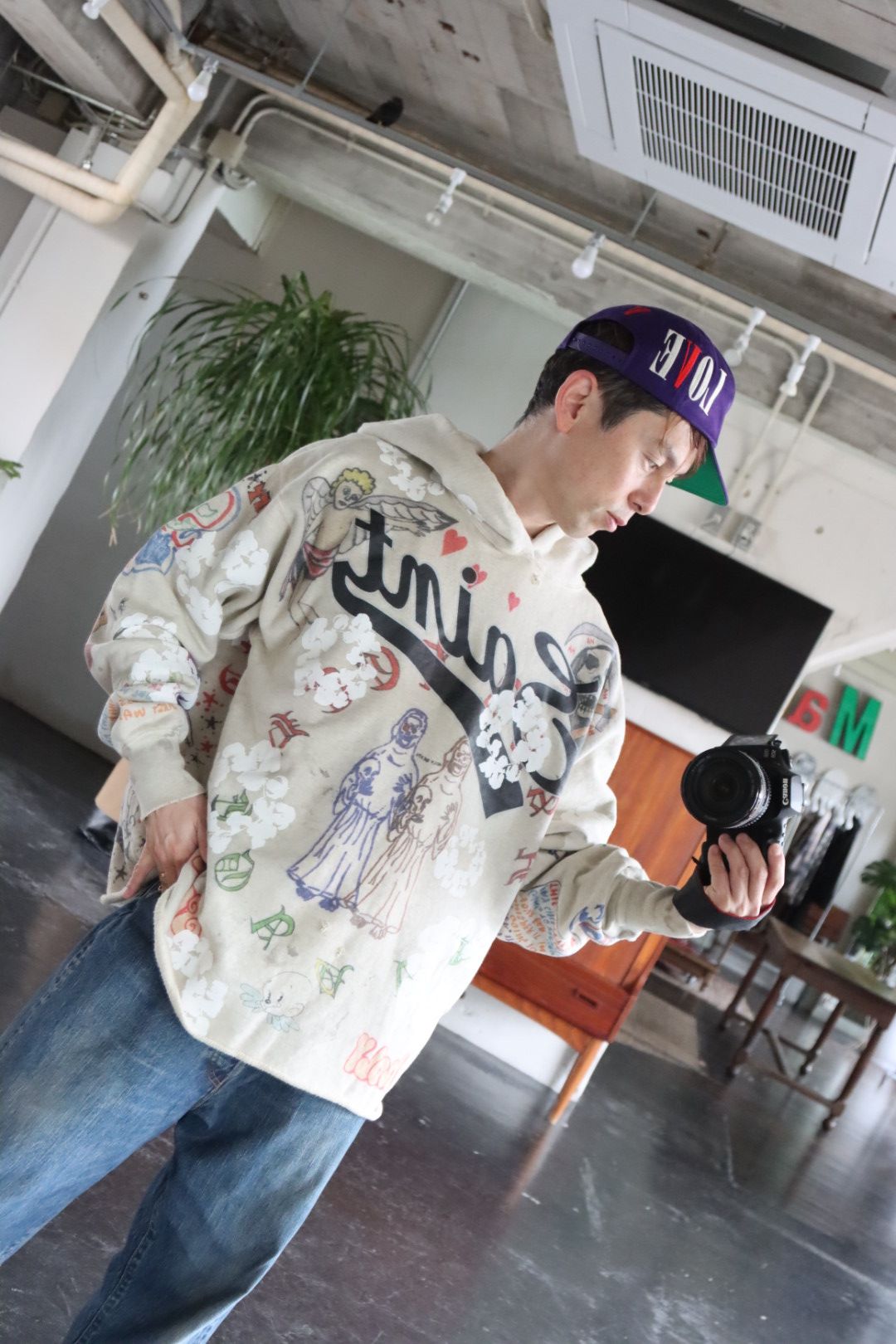 ©SAINT M×××××× HOODIE GRAFFITT.XL style.