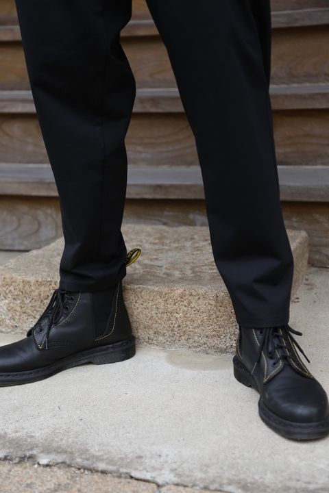 Graphpaper Compact Ponte Chef Pants(GM213-40042B) style.2021.7.18.