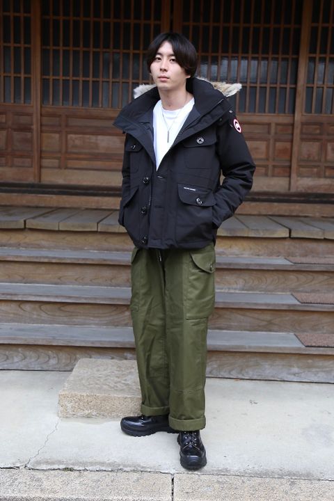 CANADA GOOSE RUSSELL PARKA"BLACK"style.2020.8.8.