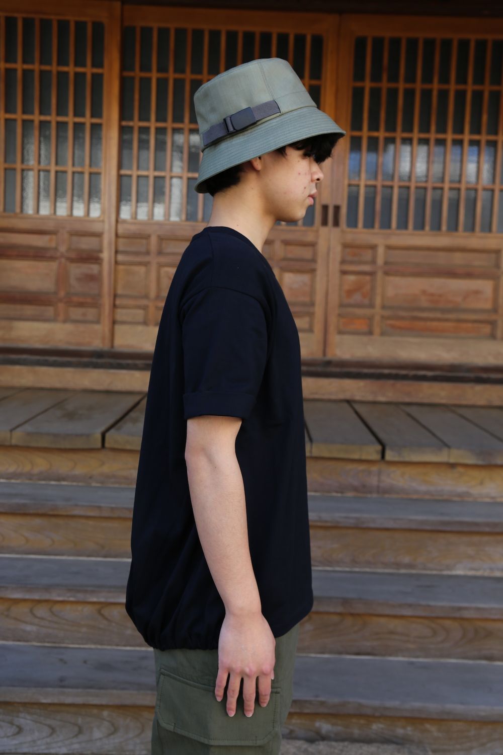 Dulcamara バルーンTシャツ(D121-T800),よそいきバケットハット(D121 