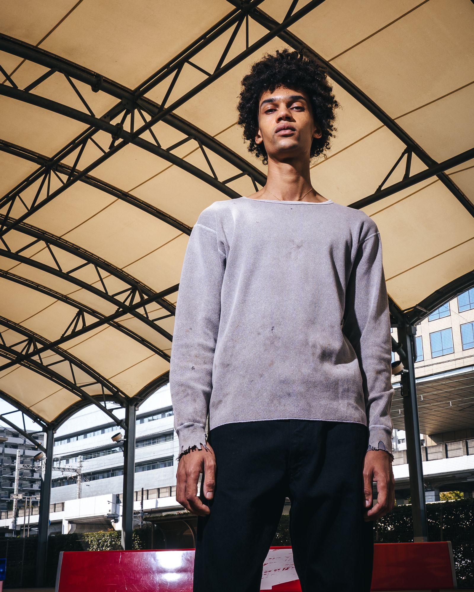 セントマイケル 26SS HONEYCOMB THARMAL SHIRT(SM-MK8-0000-034)CHARCOAL☆3月7日(土)発売！