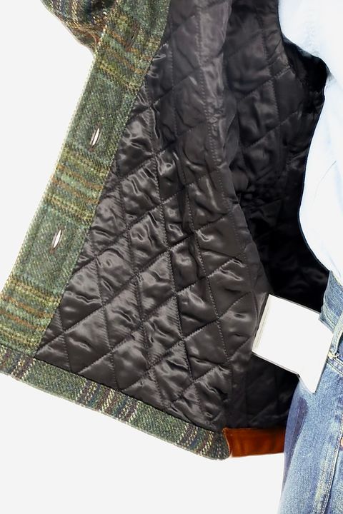 JUNYA WATANABE MAN FILSON Wネームウールチェックツイードレザージャケット2025.11.3.