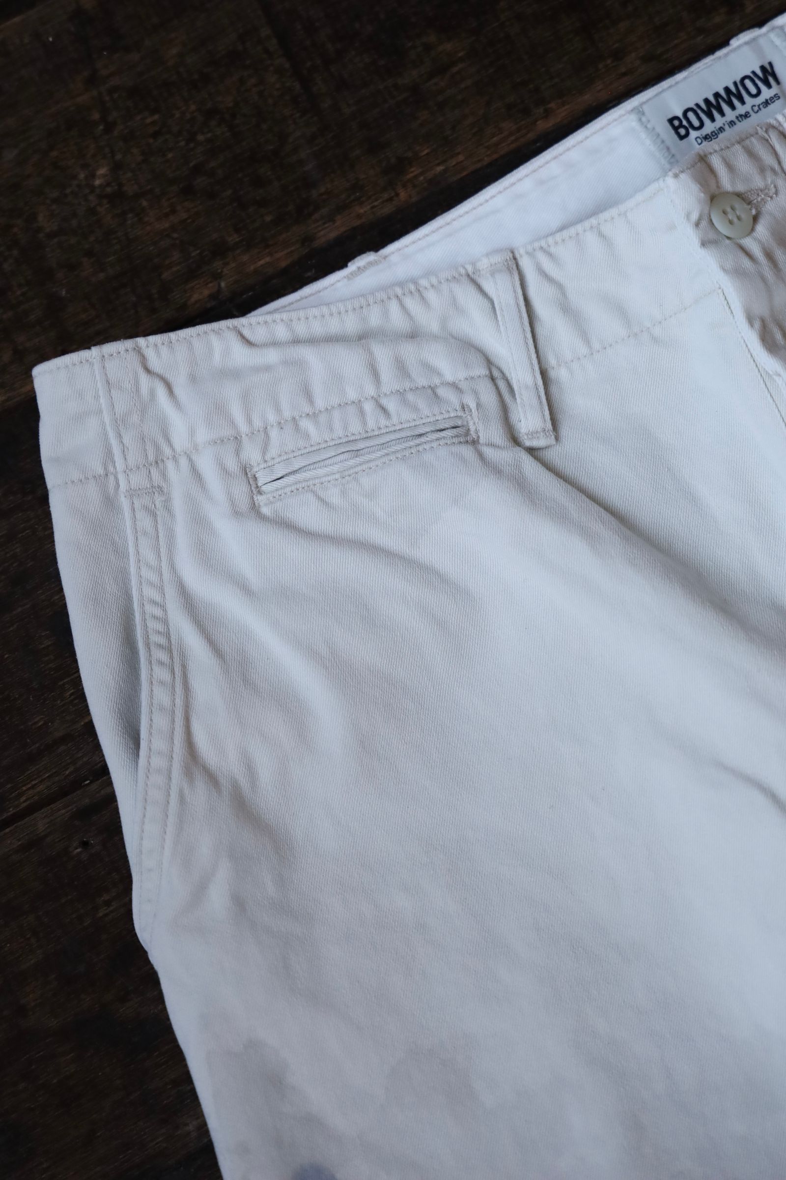 BOW WOW バウワウ パンツ STAINED WORK TROUSERS(BW251-SWT)O.BEIGE AGING