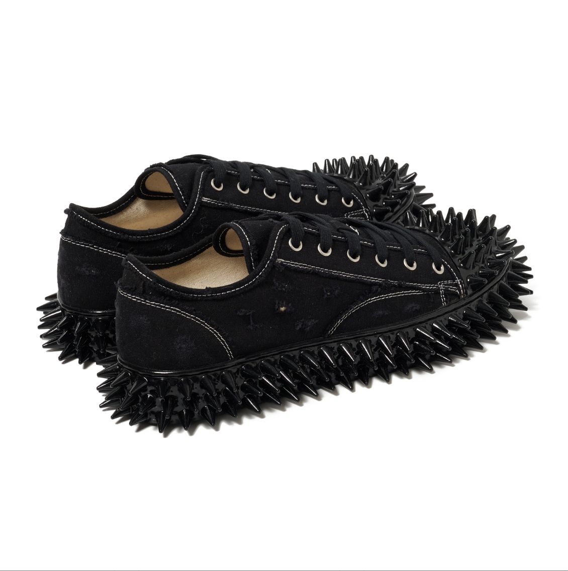 doublet 25AW スニーカーSPIKY CANVAS SNEAKER (25AW75FT62)BLACK