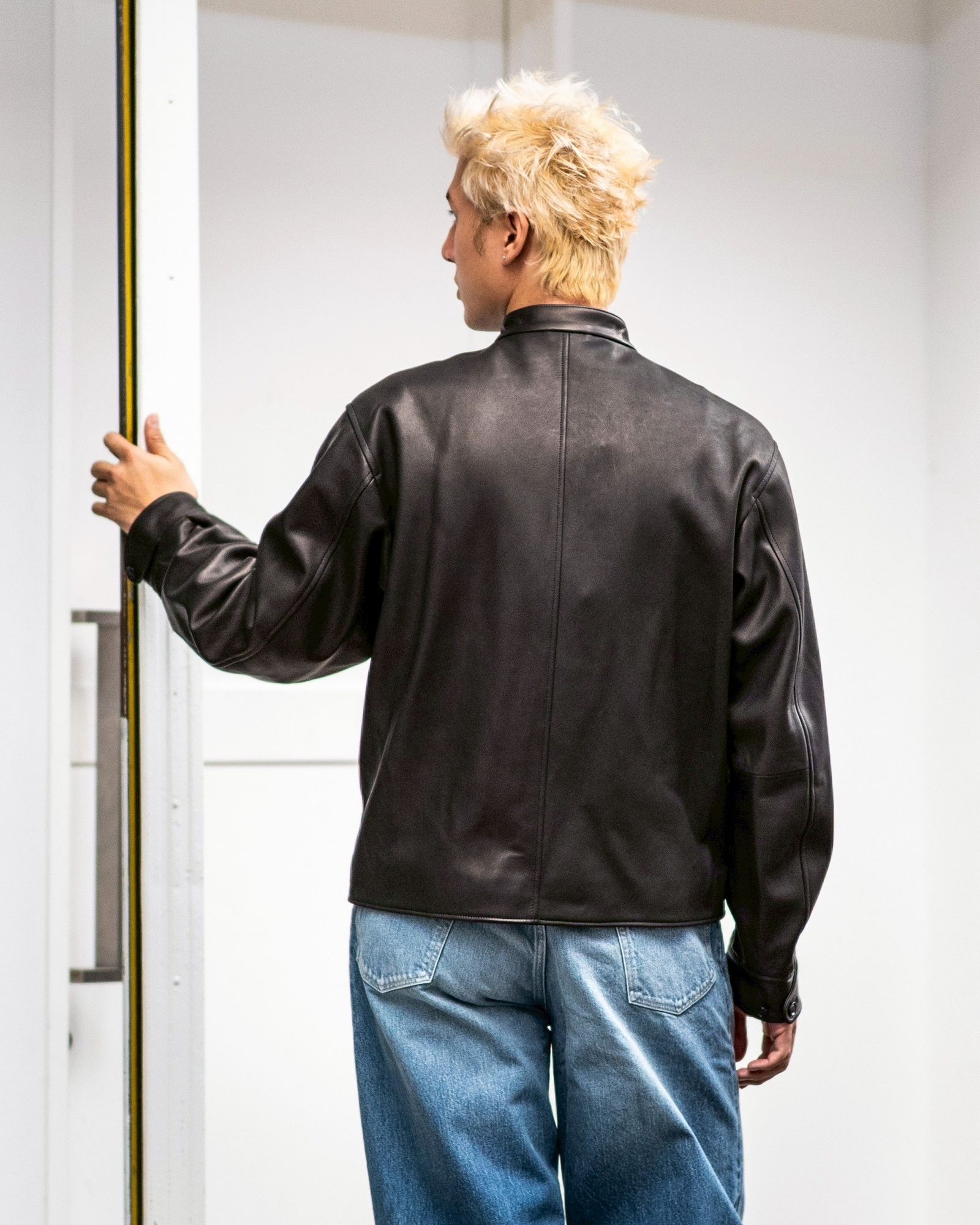 blurhms 25FW Lamb Leather Zip Short Jacket(BHS25F001)black☆8月29日(金)新作発売！