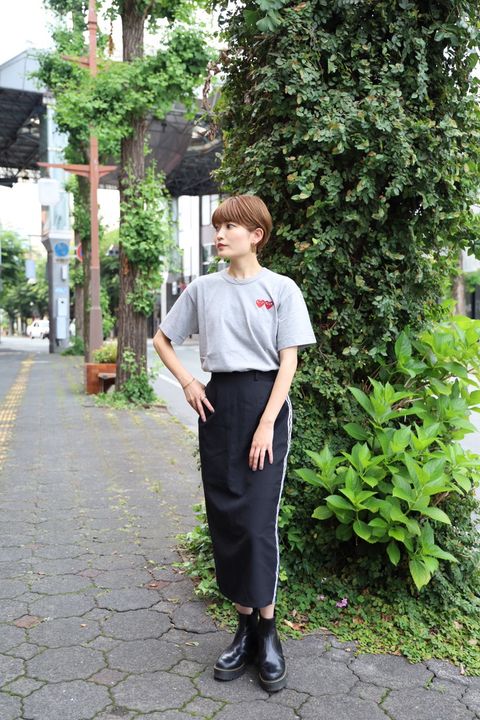 PLAY COMME des GARCONS 新作ダブルハートTシャツstyle.2025.6.28