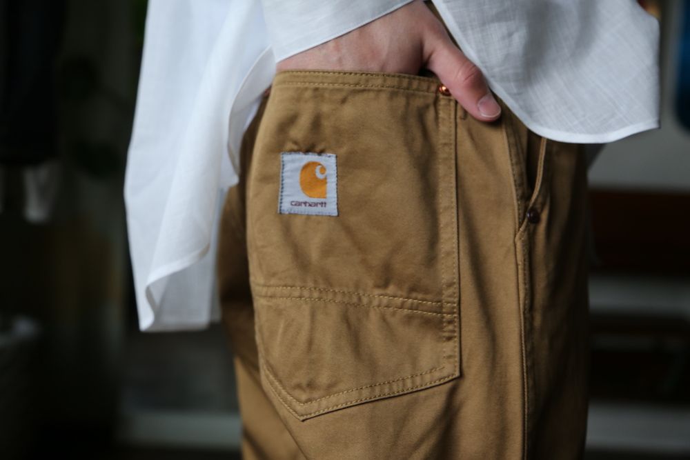 eYe JUNYA WATANABE MAN CarharttカーハートWネームパンツ(WG-P905-100) style. 2021.04.17.