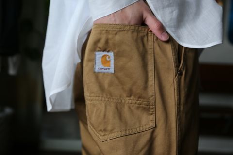 eYe JUNYA WATANABE MAN CarharttカーハートWネームパンツ(WG-P905-100) style. 2021.04.17.