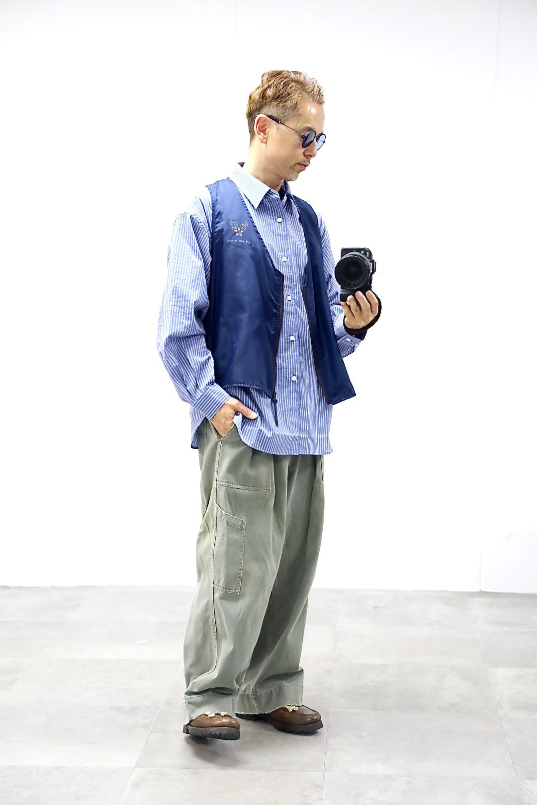 フレッシュサービス 26SS HRAFTeX® L/S STRIPE SHIRT(FSC262-50007)BLUE STRIPE☆5月30日(土)発売！