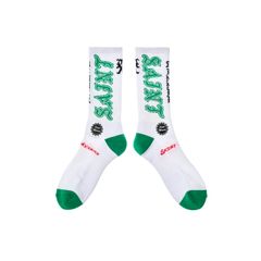 セントマイケル 26SS SAINT SOCKS(SM-MK8-0000-108)WHITE×GREEN☆4月11日(土)発売！