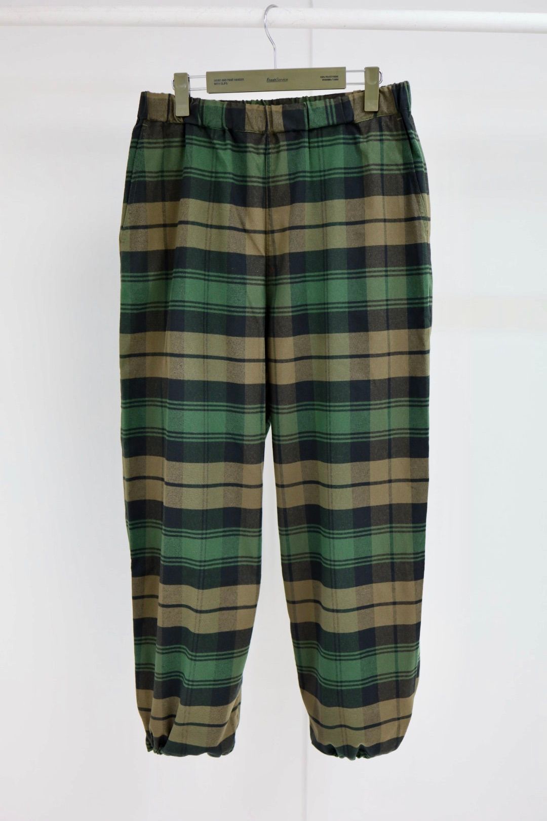 フレッシュサービス FLANNEL CHECK UTILITY OVER PANTS(FSP254-40060)GREEN☆11月15日(土)発売！