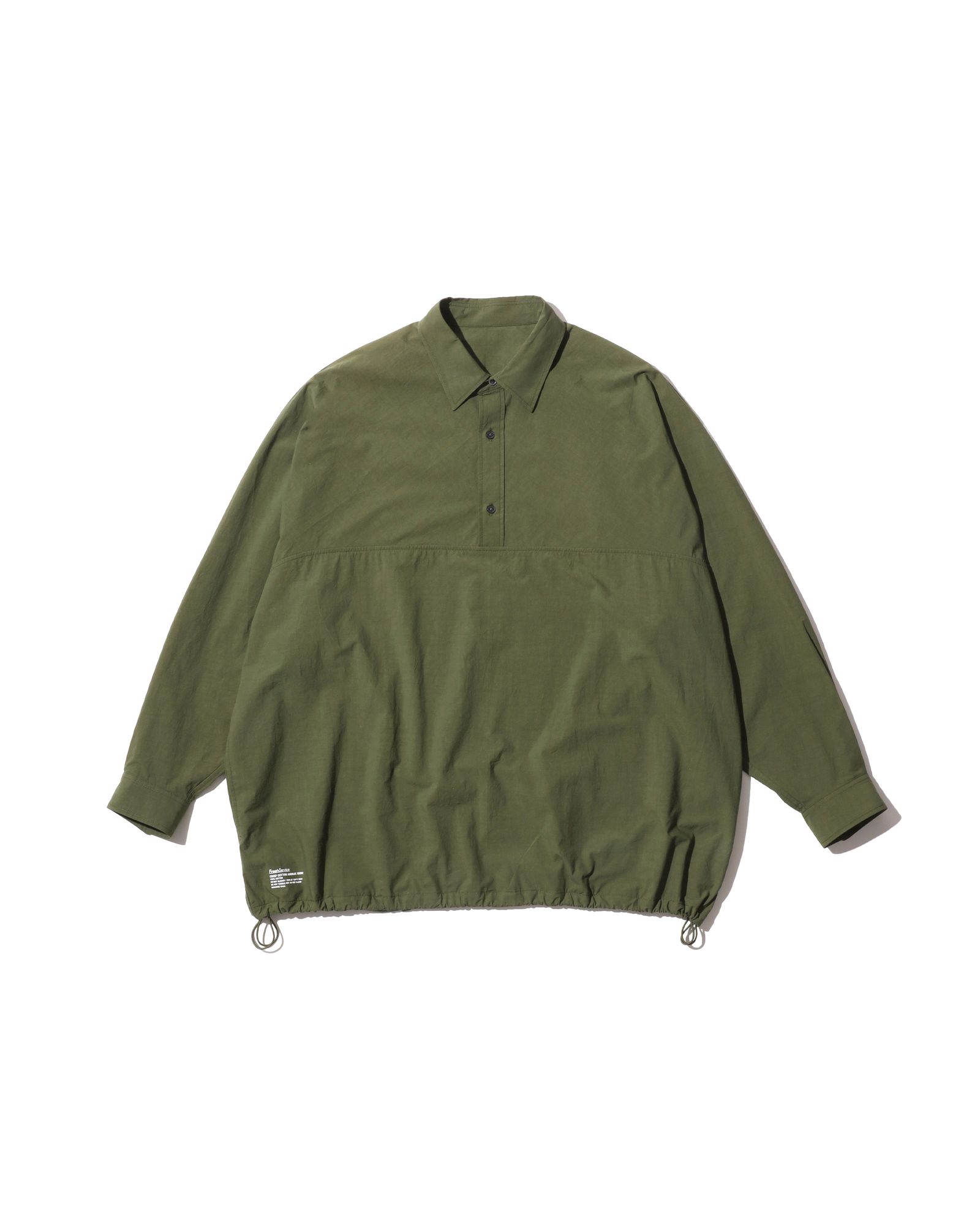 フレッシュサービス CRISP COTTON ANORAK L/S SHIRT(FSC261-50247)KHAKI☆3月14日(土)発売！