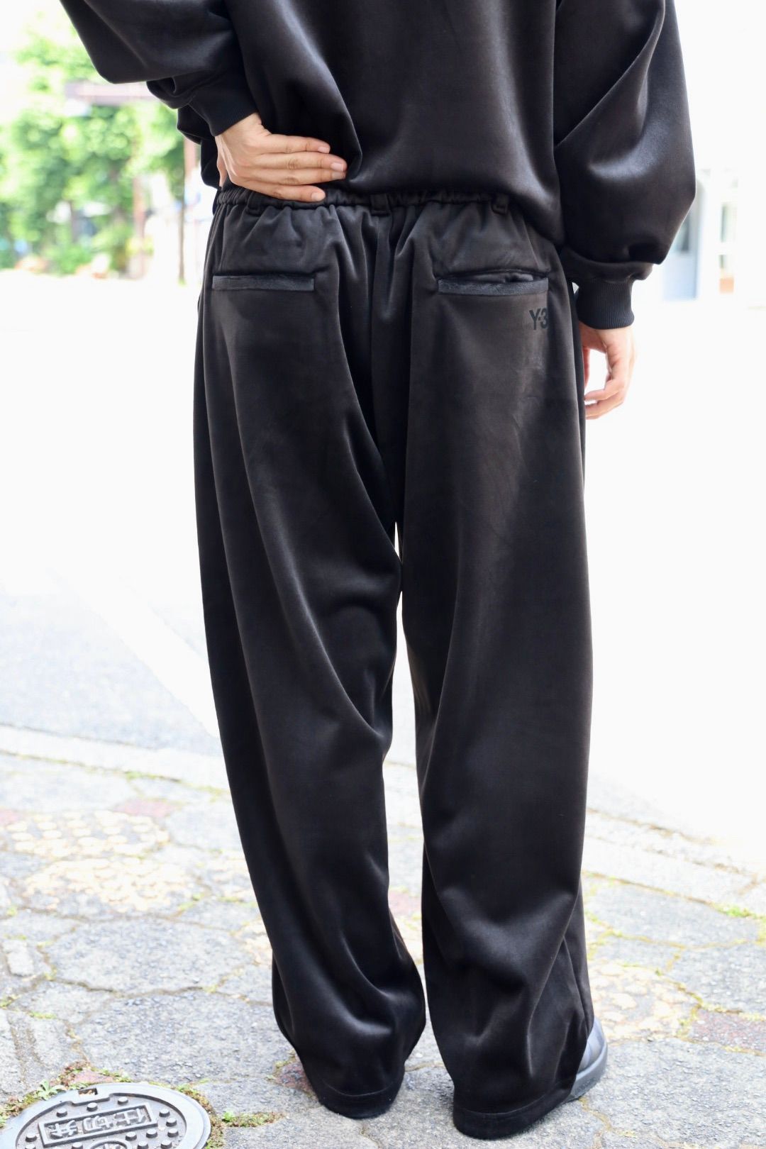 ワイスリー Y-3 トラックパンツ VELVET TRACK PANTS(KT1374)BLACK☆新作発売！