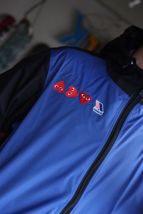 PLAY Comme des Garçons×K-WAY HOODIE FULL ZIPスタイル