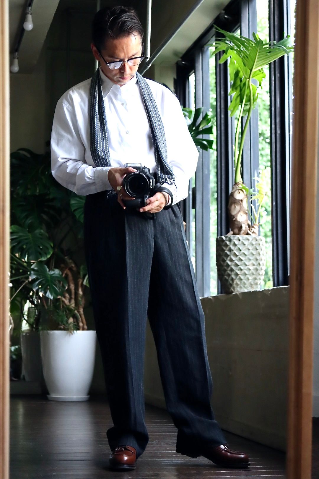 アプレッセ22FW Regular Collar Shirt(22AAP-02-10H)WHITE