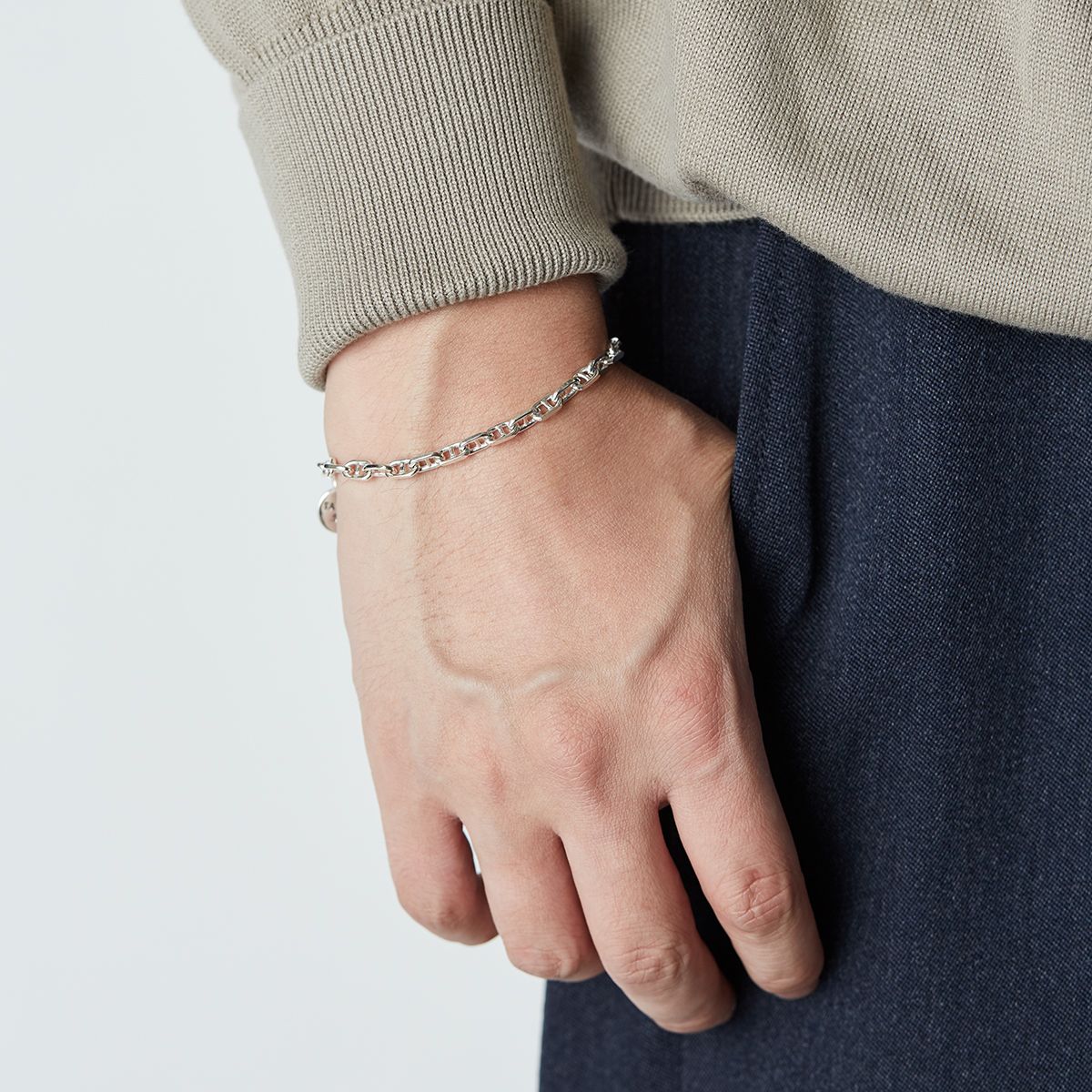 XOLO JEWELRY ショロジュエリー / Solid Anchor Link Bracelet -5mm-(XOB107)☆11月15日(土)再入荷！