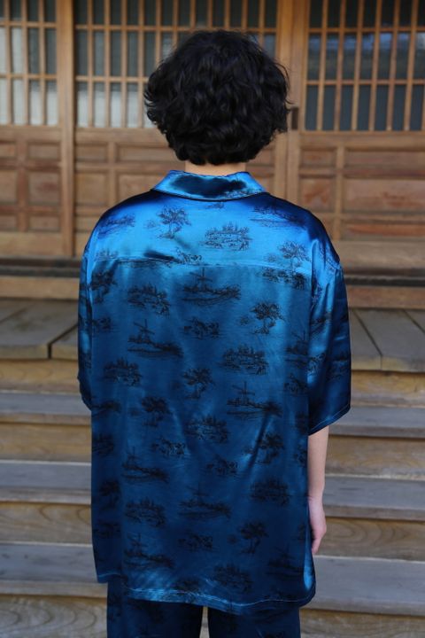 MATSUFUJI DAYDREAM Prinnted Jacket(M211-0102) style. 2021.05.08.