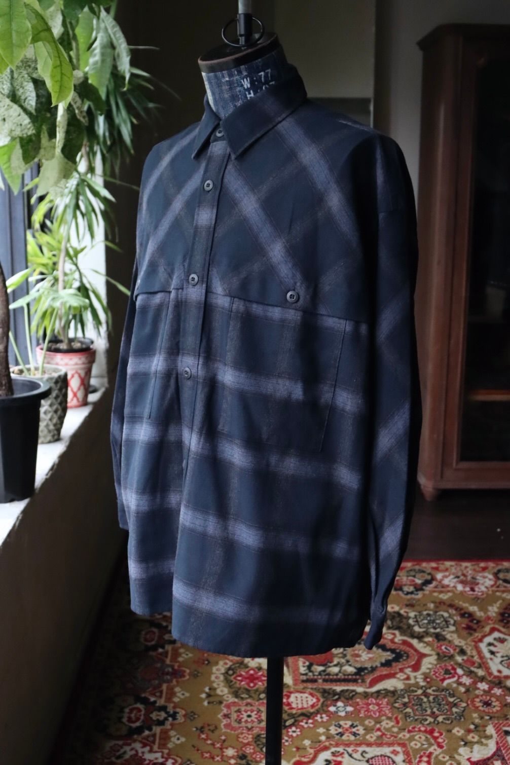 フレッシュサービス FLANNEL CHECK OVER YOKE SHIRT (FSC253-50129)DARK NAVY★10月4日(土)発売！