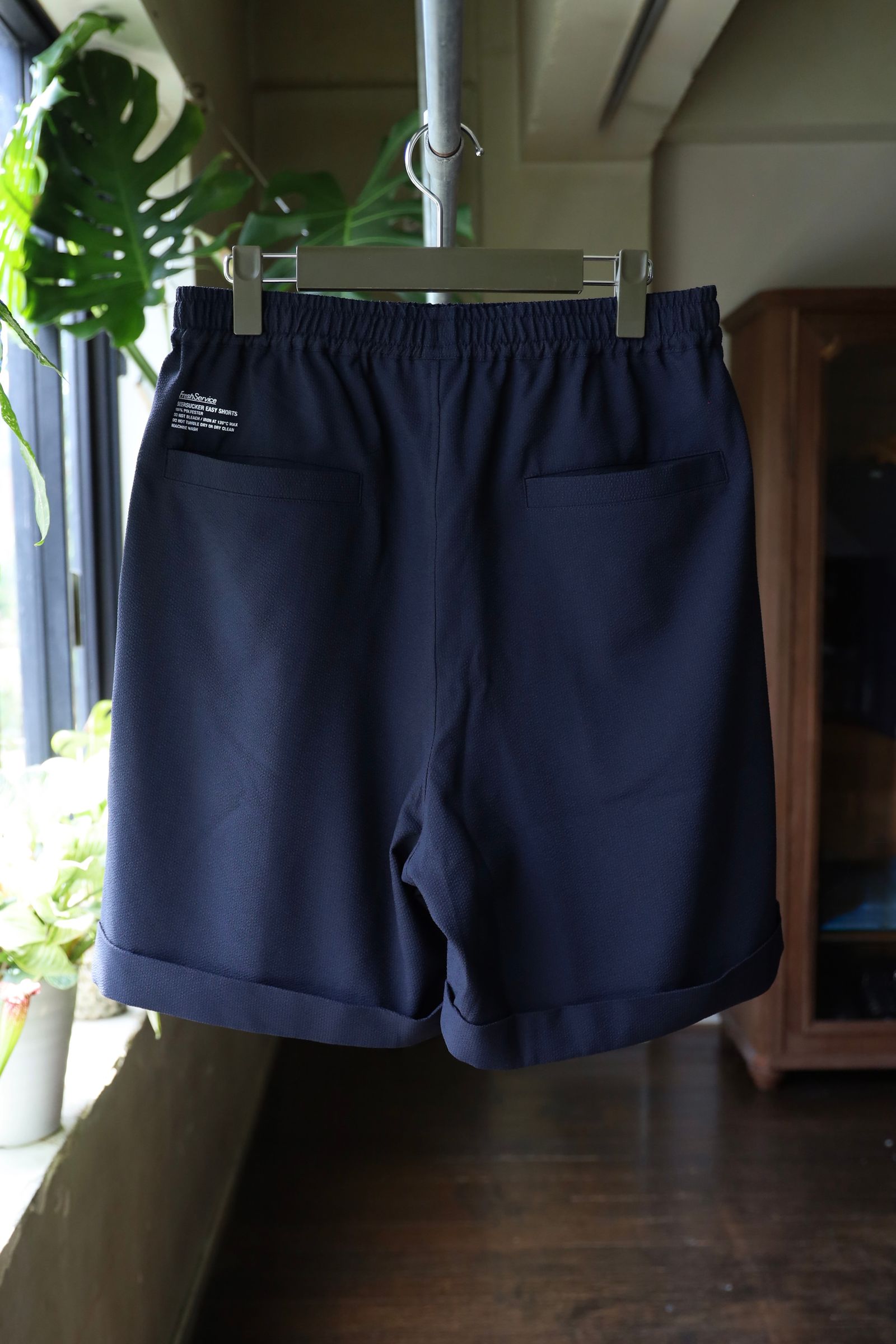 フレッシュサービス SEERSUCKER EASY SHORTS (FSC252-40044)NAVY☆6/21(土)発売！