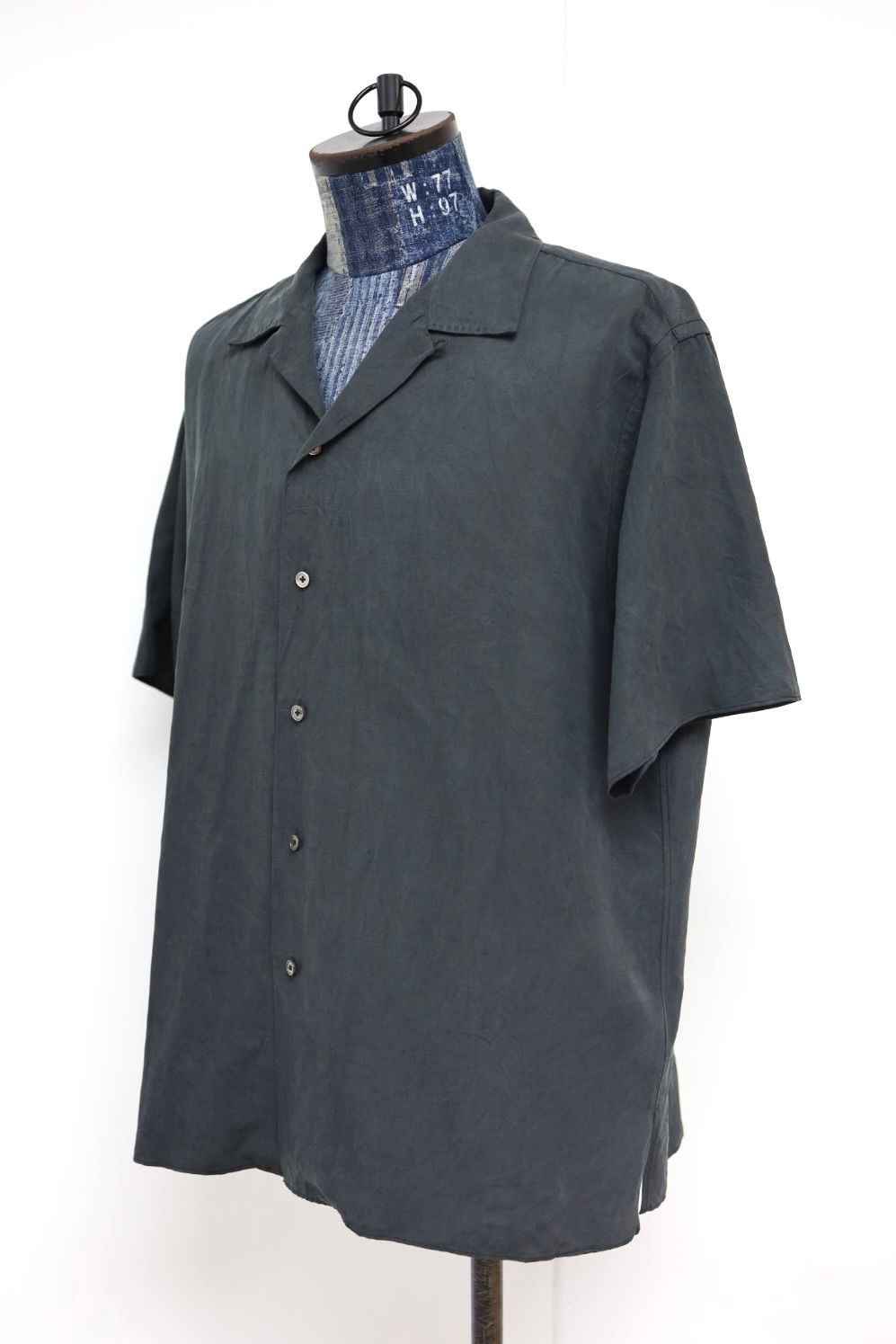 アプレッセ 2026 STYLE1  Vintage Silk Linen S/S Open Collar Shirts(26SAP-02-09)BLACK☆4月11日(土)発売！